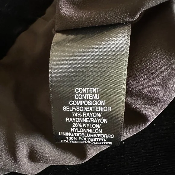 WAYF Velour Pencil Skirt in Rich Black - Picture 7 of 10